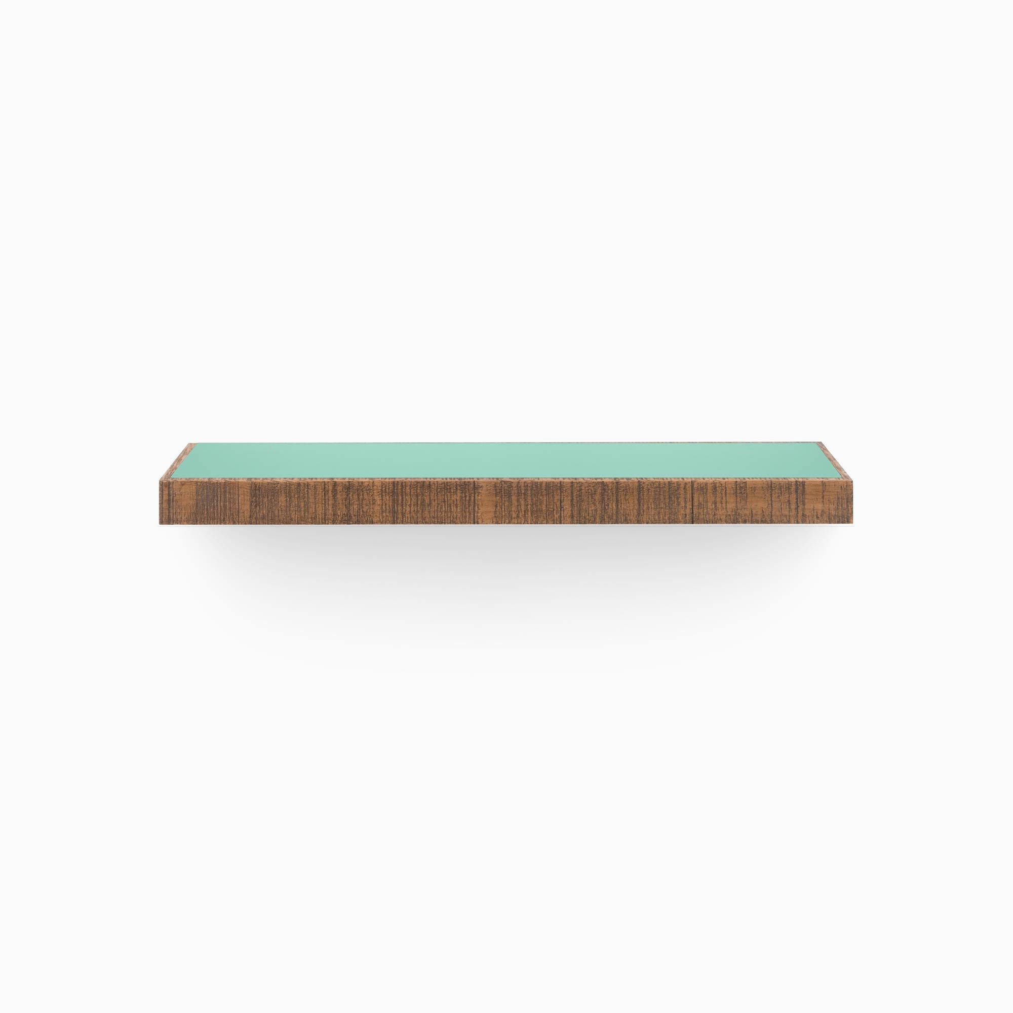 Aksel Inlay Nutmeg Rustic Floating Shelf - Handmade Wood Wall Shelf for Living Room, Kitchen, Bathroom Decor - Perfect for Displaying Books, Plants, and Home Decor