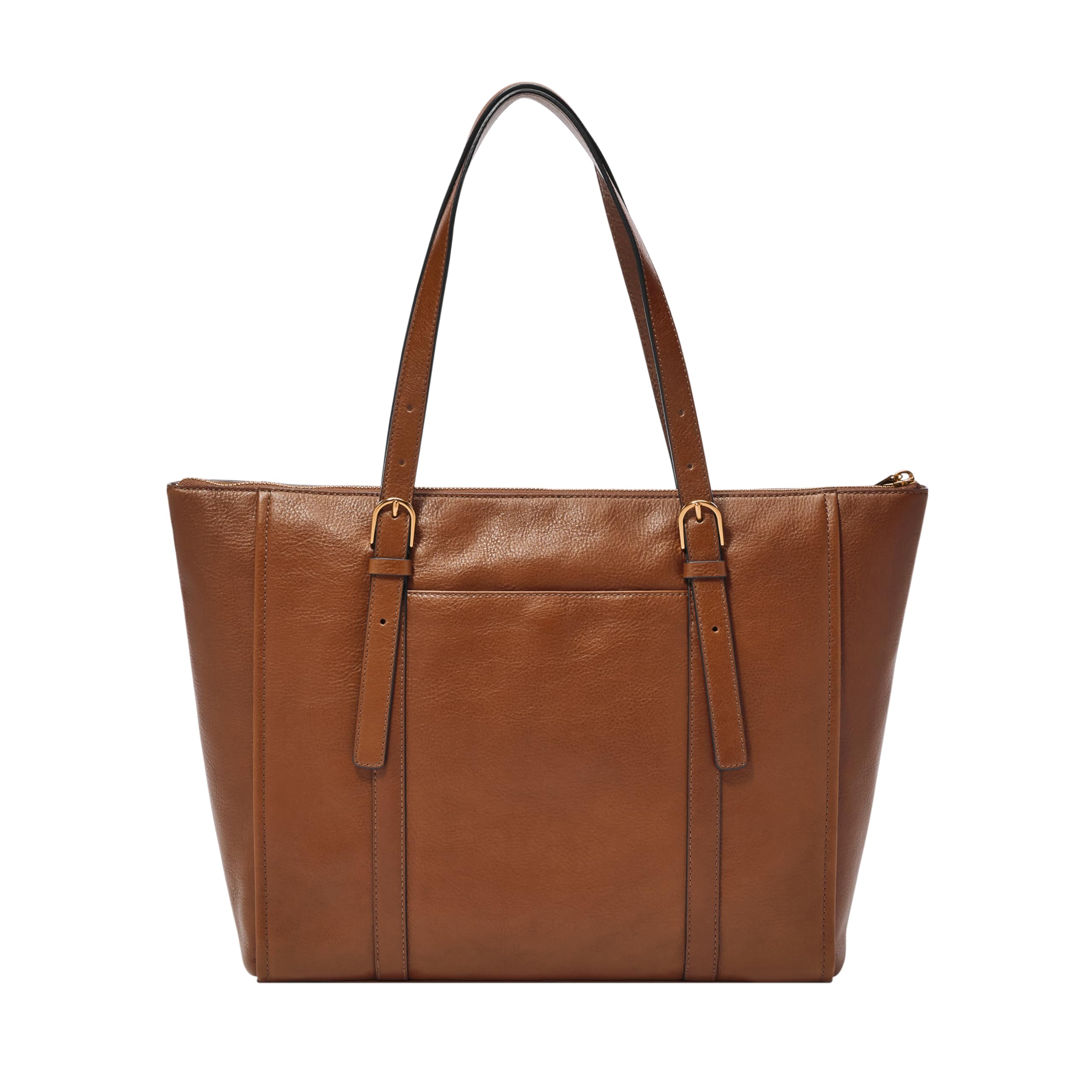 Fossil Carlie Tote Bag for Women - Genuine Leather Handbag with Top Zip Closure, Spacious Interior & Shoulder Strap - Perfect for Work, Travel & Everyday Use