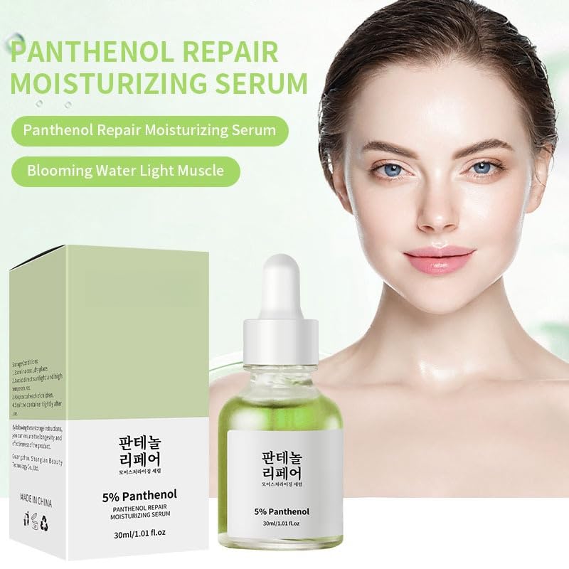 5% Panthenol Serum for Sensitive Skin - Acne Treatment, Redness Relief & Hydrating Moisturizer | Daily Skincare & Barrier Repair | 30ml | Perfect for Post-Procedure Care & Dry Skin Recovery