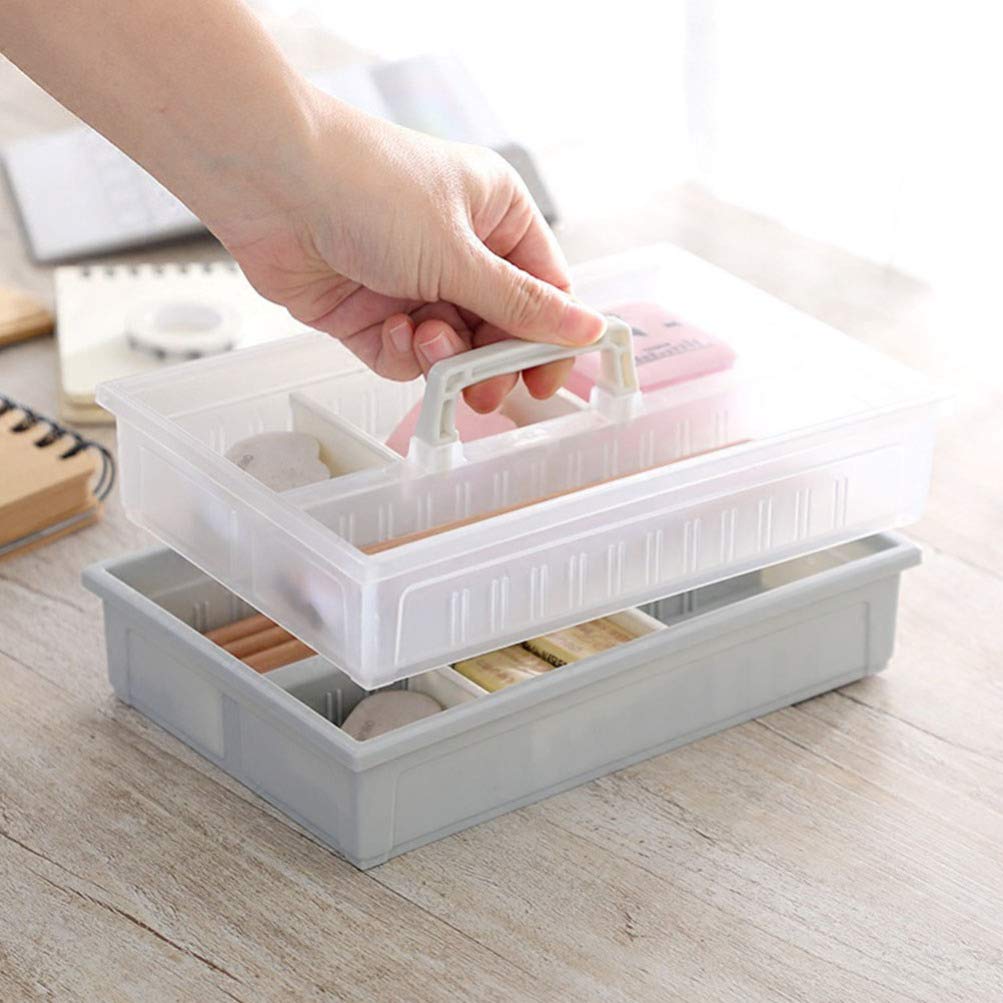 DOITOOL Storage Box for Office Desk & Cosmetics - Organizer Case