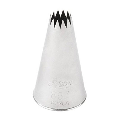 Ateco 863 French Star Pastry Tip #3 - Professional Stainless Steel Decorating Nozzle for Cakes, Cupcakes & Cookies | Perfect for Baking, Dessert Decorating & Special Occasions