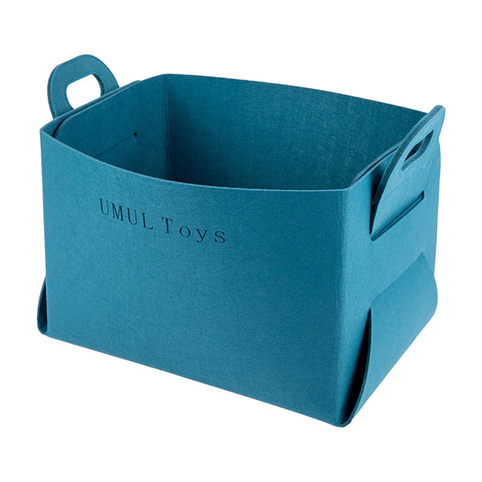 Milageto Decorative Felt Storage Baskets - Foldable Laundry Organizer Bin for Bedroom, Closet & Shelves | Perfect for Storing Blankets, Toys & Home Organization (Set of 3, Beige) - Ideal for Nursery, Kids Room & Living Room Storage Solutions