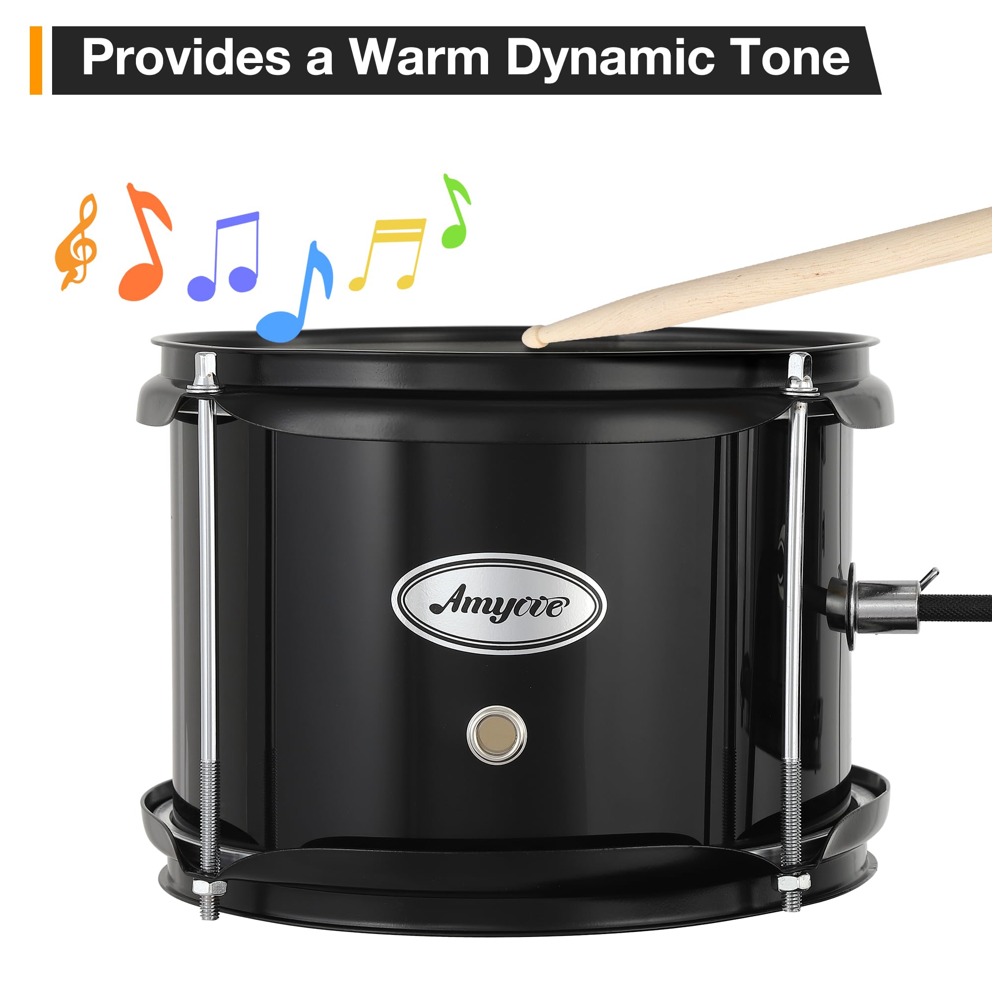 **Beginner Drum Set for Kids - 3-Piece Junior Drum Kit with Bass Drum, 8