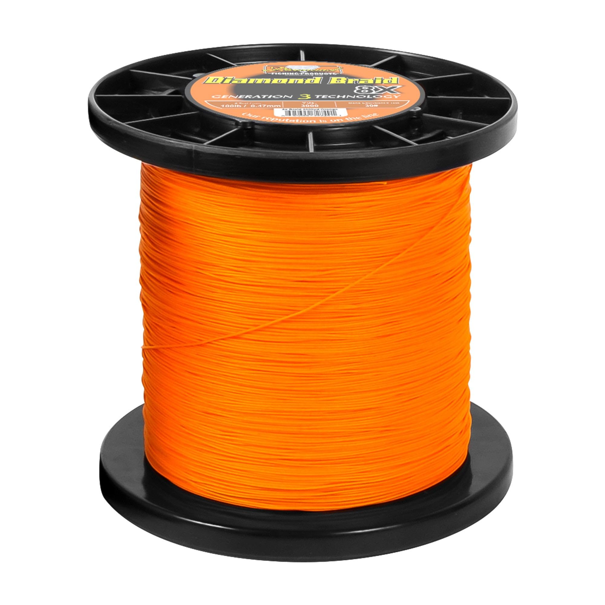 Momoi Diamond Braid Generation III 8X 3000yds Fishing Line - Premium Saltwater & Freshwater Braided Fishing Line for Offshore, Inshore, Bass, and Tuna Fishing