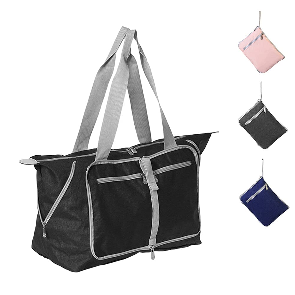 Women's Lightweight Water-Resistant Weekender Duffle Bag - Foldable Travel Tote for Gym, Beach, Swim & Weekend Getaways | Perfect Carry-On for Workouts, Vacations & Overnight Trips