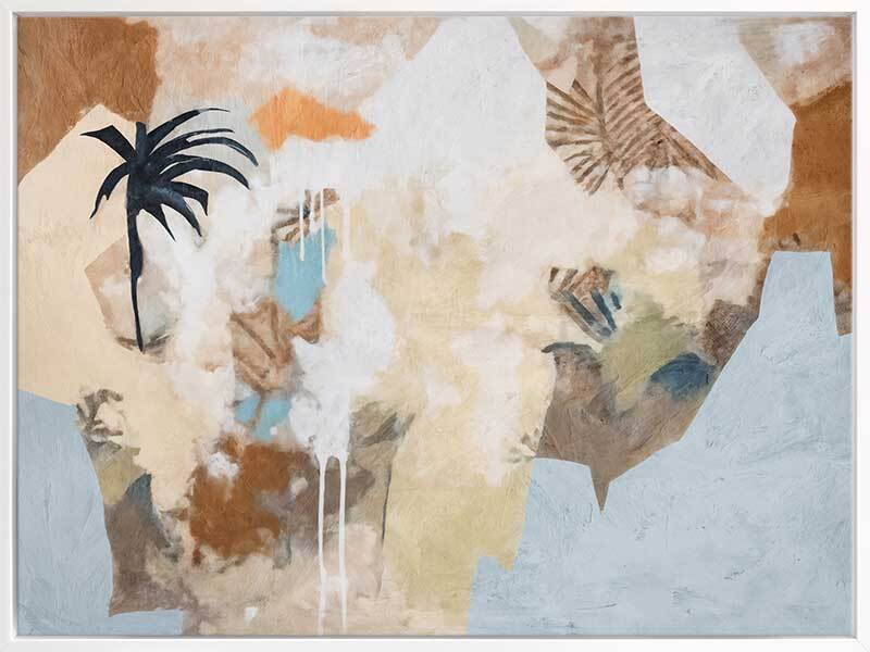 Earthy Collage Canvas Art Print - Nature Inspired Wall Decor for Living Room, Bedroom & Office - Perfect for Home & Office Decor