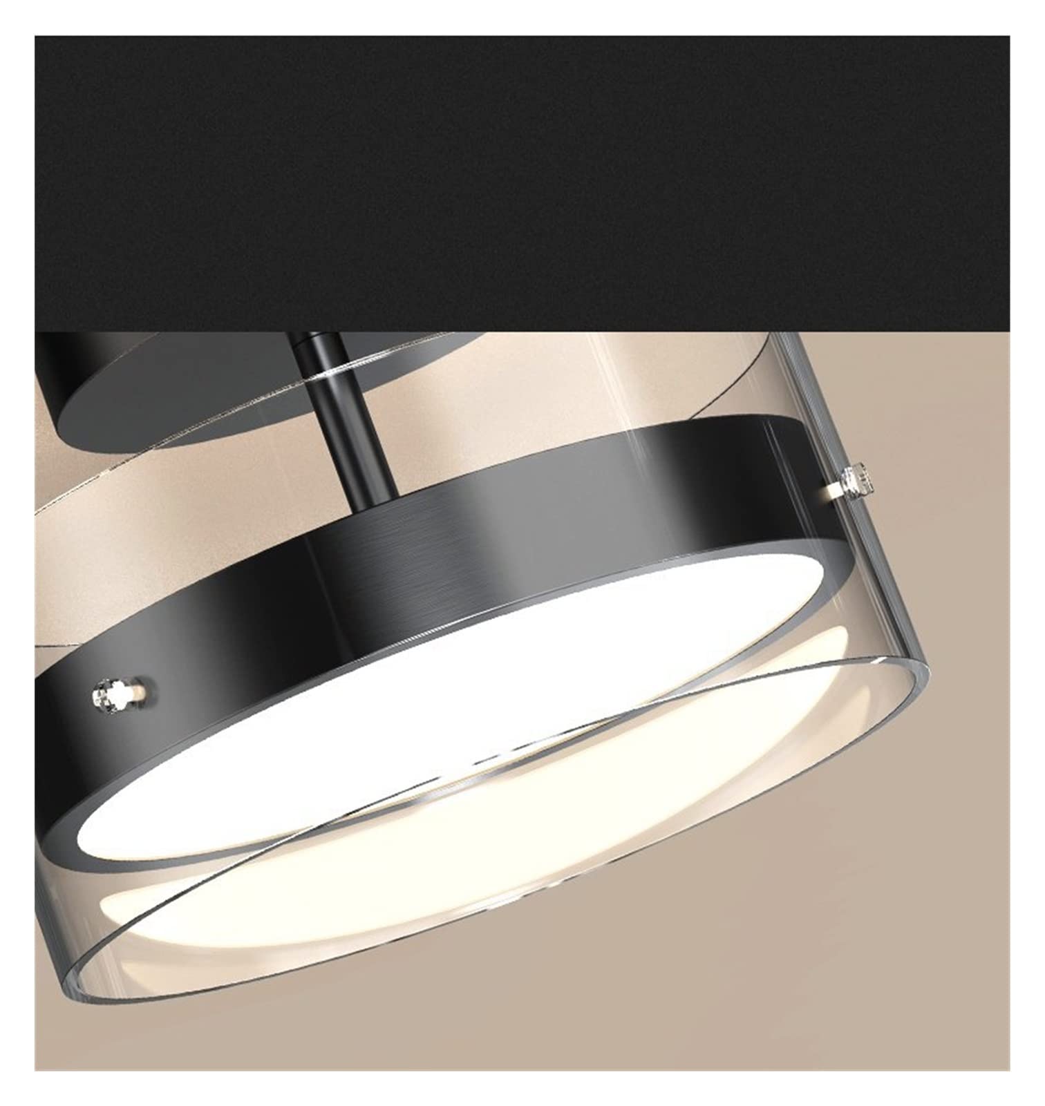 Modern LED Chandelier Ceiling Light - Gold & Black Small Pendant Lamp for Bedroom, Cloakroom, Balcony & Aisle - Warm White Lighting (110V) - Perfect for Home Decor & Ambient Lighting