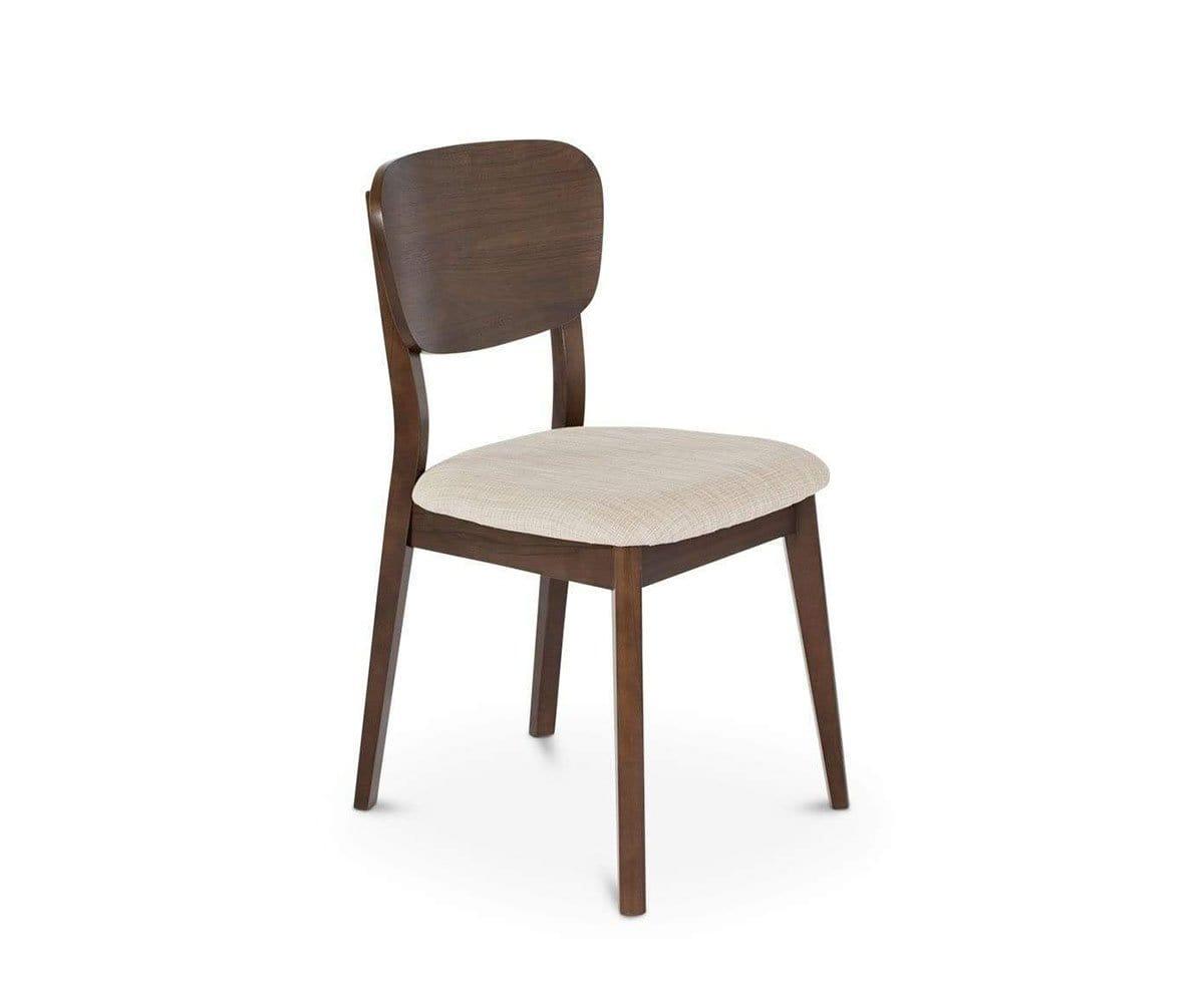 Juneau Dining Chair - Modern Wooden Kitchen Chairs with Cushion, Set of 2 - Perfect for Dining Room, Kitchen, Breakfast Nook & Home Decor