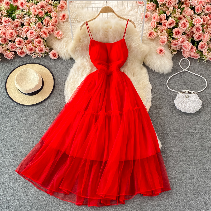 Sexy High Waist Backless Summer Dress - Spaghetti Strap Swing Long Maxi Dress for Women - Perfect for Beach Vacations, Date Nights & Evening Parties