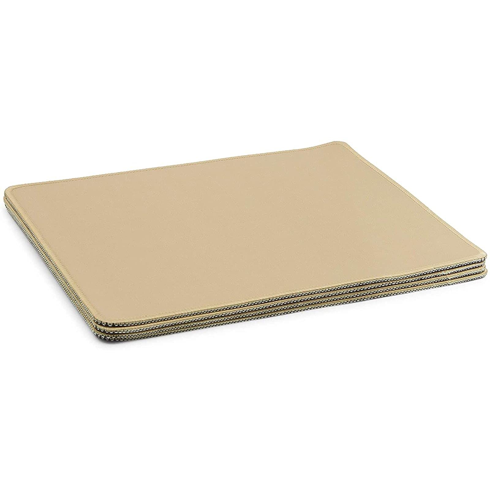 Juvale Non-Slip Gold Rubber Mouse Pad Set of 4 - Ergonomic Desk Mat for Office, Gaming & Home Computer Use - Anti-Skid Wrist Support for Comfortable Typing & Mouse Control