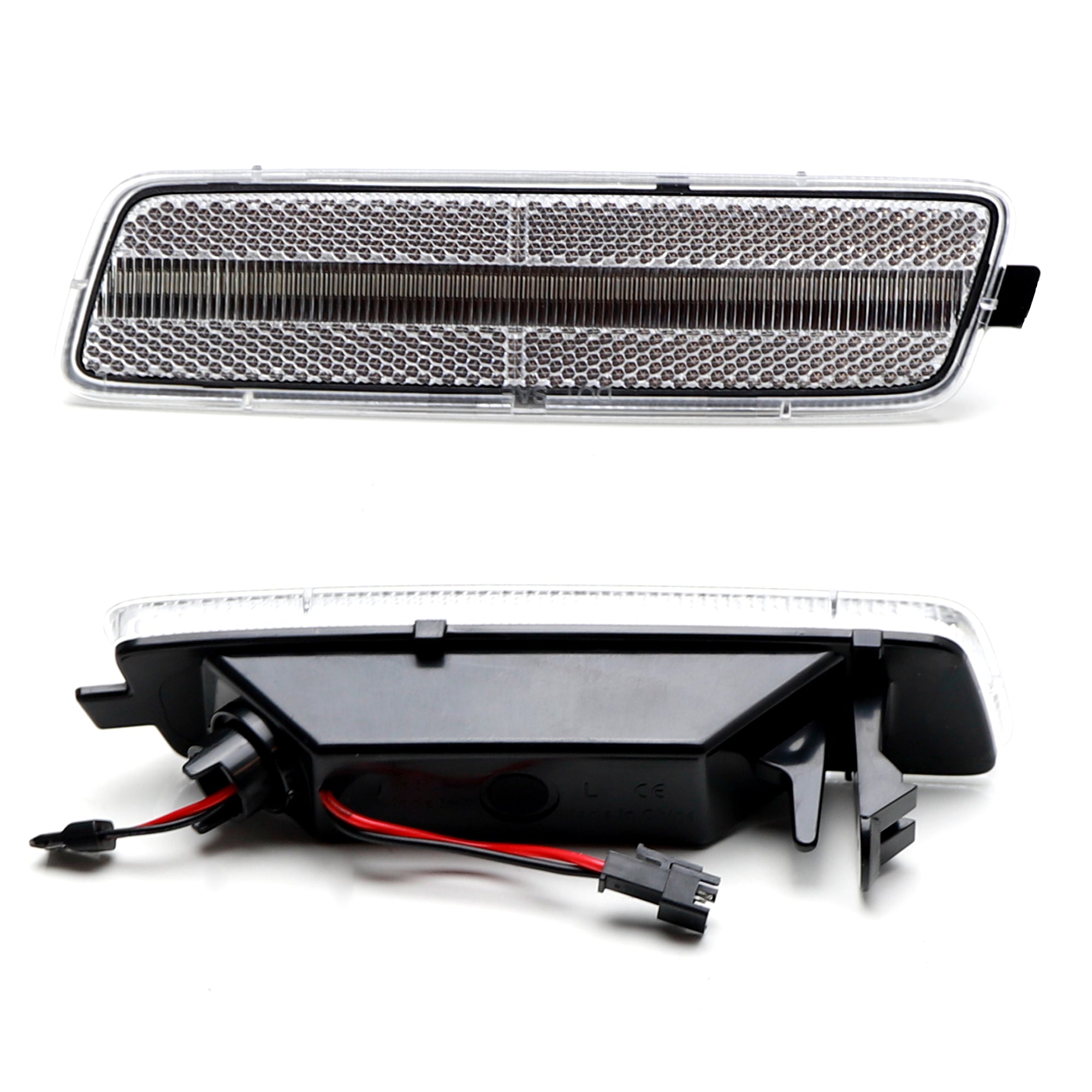 Clear Lens Amber Full LED Side Marker Light for VW MK6 Golf & A5 Jetta Sportwagen - Durable Replacement for Enhanced Visibility & Safety - Perfect for Night Driving & Custom Car Upgrades