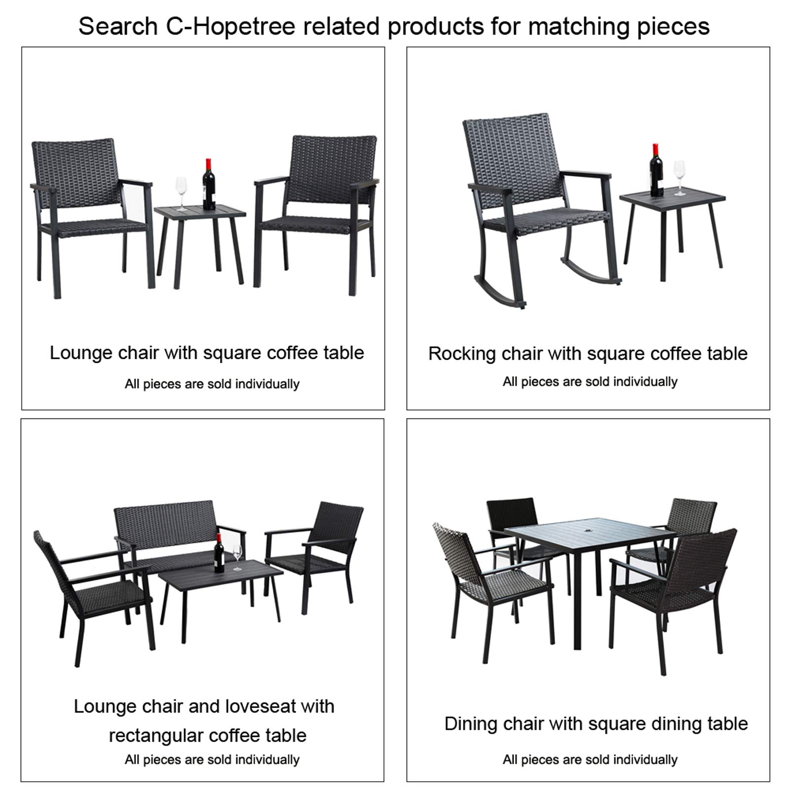 Outdoor Loveseat Bench Chair - All-Weather Wicker & Metal Frame Patio Furniture for Porch, Garden, Backyard - Perfect for Relaxing, Entertaining & Outdoor Dining