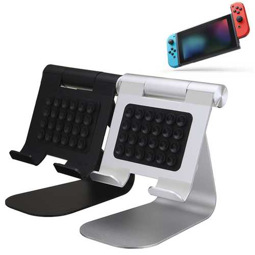 Premium Aluminum Alloy Adjustable Stand Holder with Suction Cup - Compatible with Nintendo Switch, iPad, Smartphones & Tablets - Perfect for Gaming, Watching Videos & Hands-Free Use