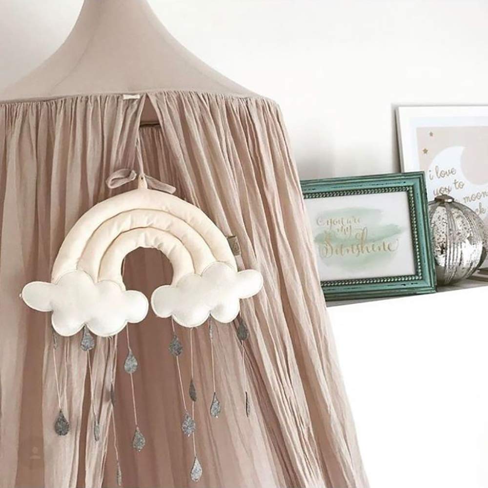 Cloud Raindrop Hanging Decor - Lovely Heart-Shaped Nursery Mobile for Baby & Kids Room Wall Art - Perfect for Nursery, Bedroom, Birthday Party & Baby Shower Decorations
