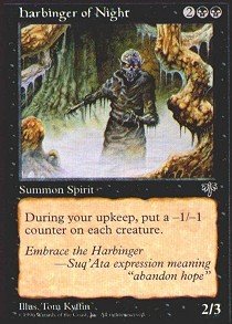 Magic The Gathering - Harbinger of Night - Mirage MTG Card | Rare Collectible Trading Card Game | Perfect for MTG Deck Building & Strategy Games