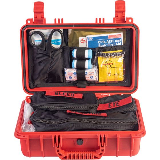 Professional Trauma & First Aid Kit Hard Case - Class A with Compressed Gauze | Emergency Medical Supplies for Home, Car, Workplace & Outdoor Adventures
