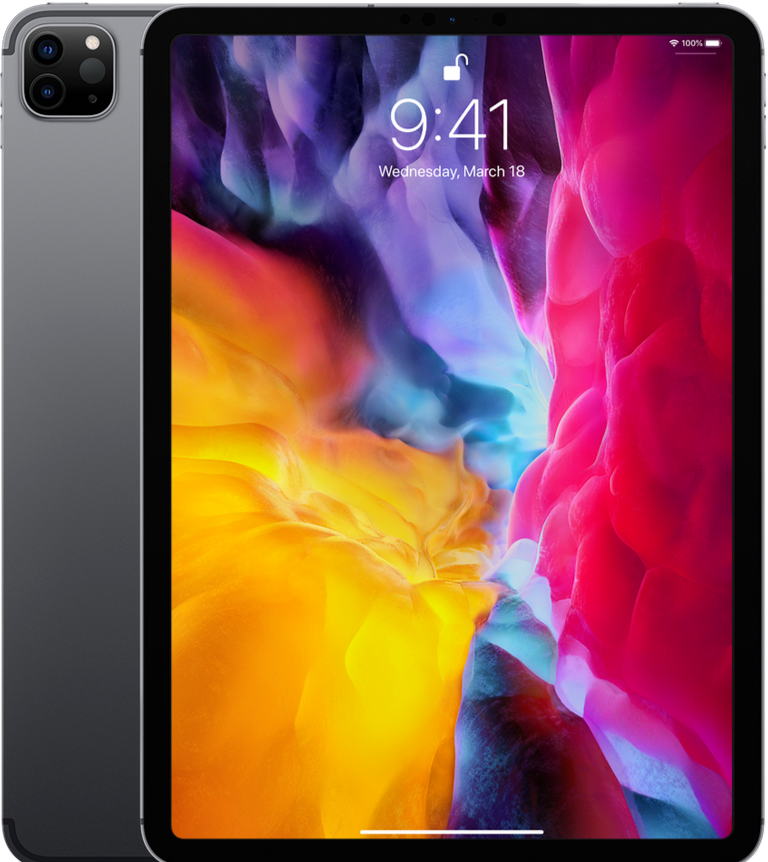 Apple iPad Pro 11-inch (2nd Gen) 128GB Space Gray Wi-Fi Tablet - Perfect for Work, Study & Creative Projects