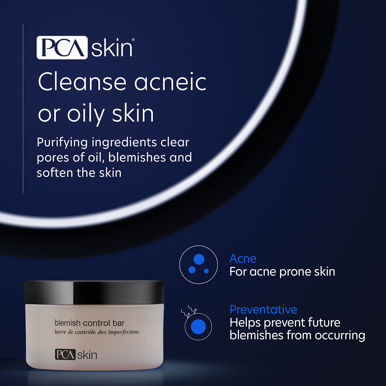 Blemish Control Bar - Acne Treatment Soap for Clear Skin | Perfect for Daily Face & Body Wash | Ideal for Teens & Adults with Oily or Problem Skin