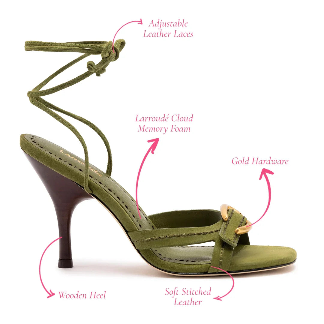 Verona Strappy Sandal for Women - Comfortable Seaweed Suede Summer Sandals | Perfect for Beach, Vacation & Casual Outings