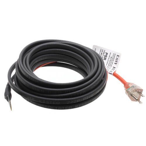 Easy Heat 24 ft 120 Watt 120V PSR Pipe Heating Cable - Prevent Frozen Pipes in Winter for Home & Industrial Plumbing
