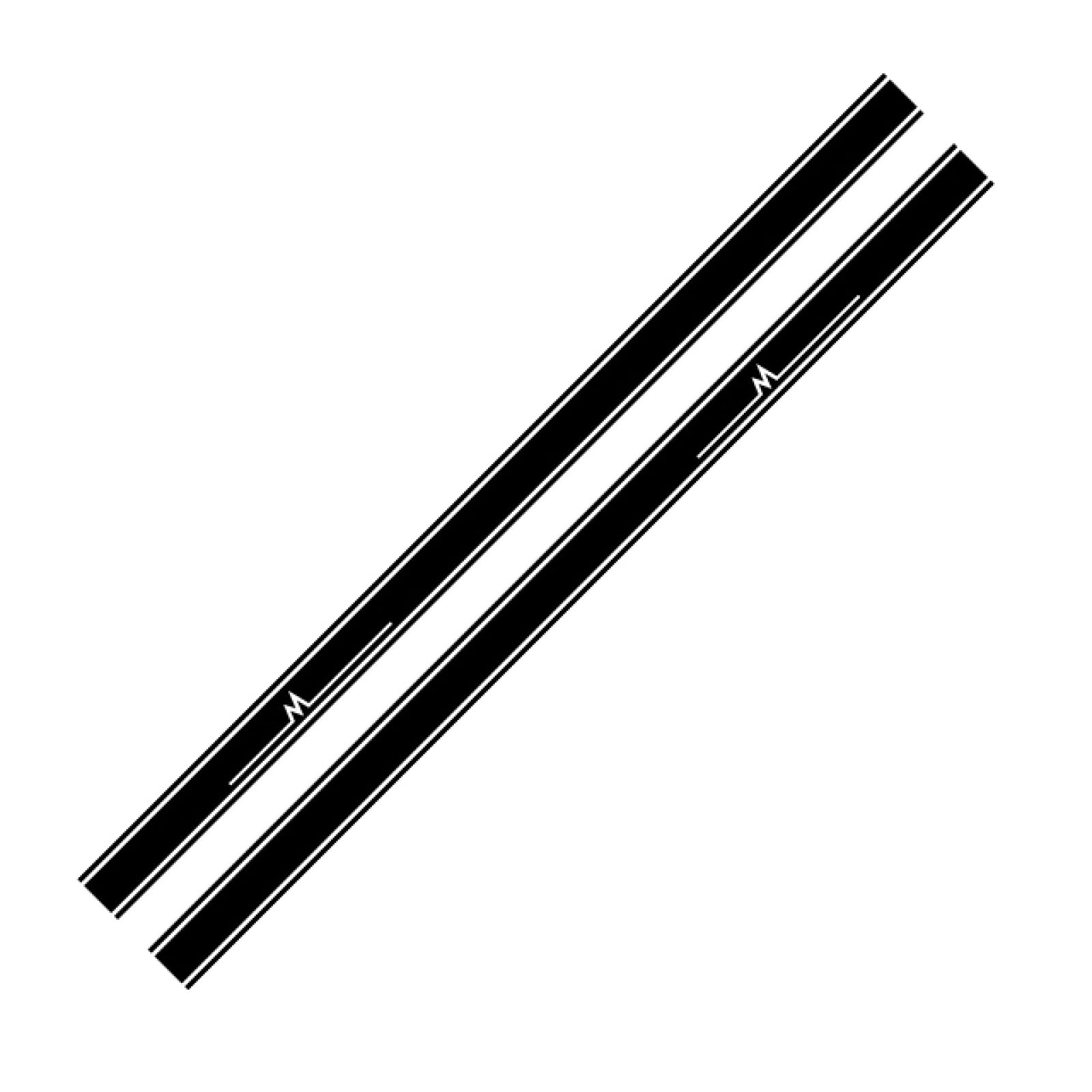 GLLXPZ 2PCS Car Door Side Skirt Sticker Vinyl Decals for Tesla Model S/X/3 - Custom Graphic Stripe Accessories for Car Body Styling & Protection
