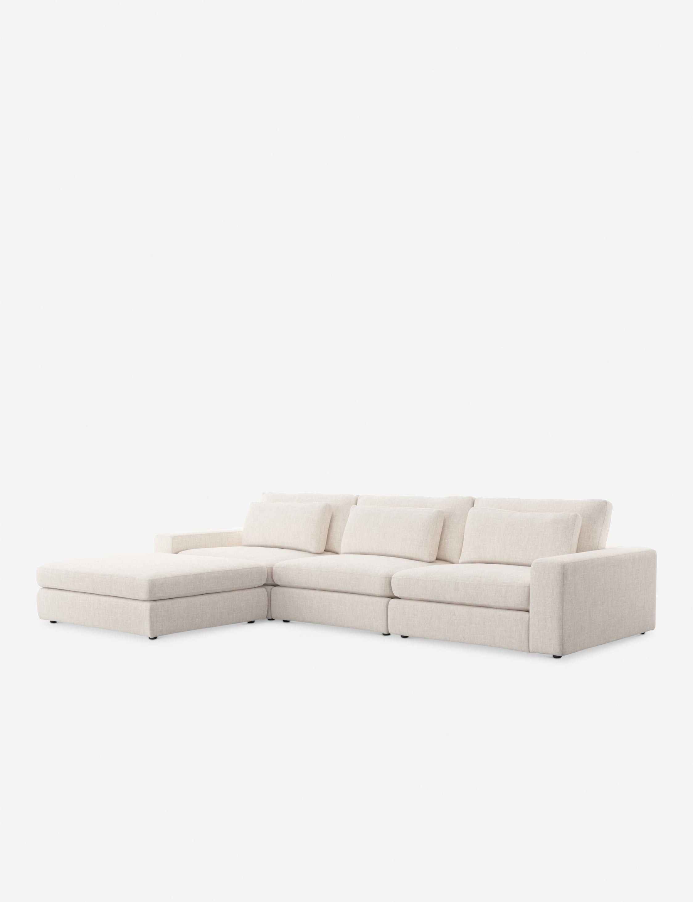 Modern Cresswell Sectional Sofa - Comfortable L-Shaped Couch with Soft Fabric for Living Room, Family Room & Home Theater - Perfect for Relaxing & Entertaining