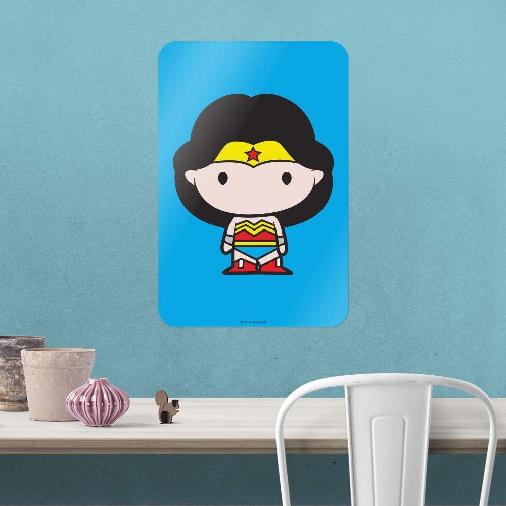 Wonder Woman Chibi Character Sign - Cute Superhero Decor for Home, Office & Business - Perfect for Superhero Fans & Comic Book Lovers