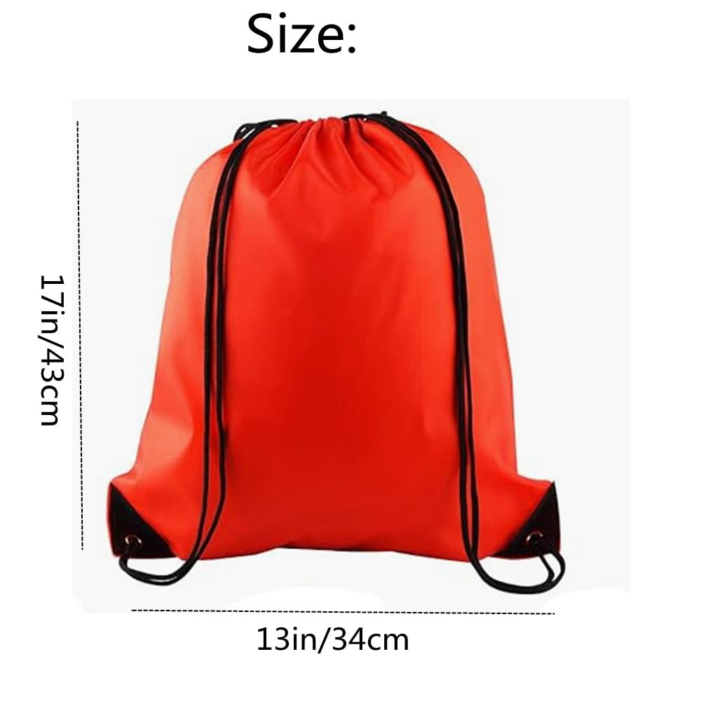Gewaha 4-Pack Drawstring Backpacks - Lightweight Sports Cinch Sacks for Gym, Travel, School & Outdoor Activities | Water-Resistant Storage Bags for Shoes, Clothes & Essentials