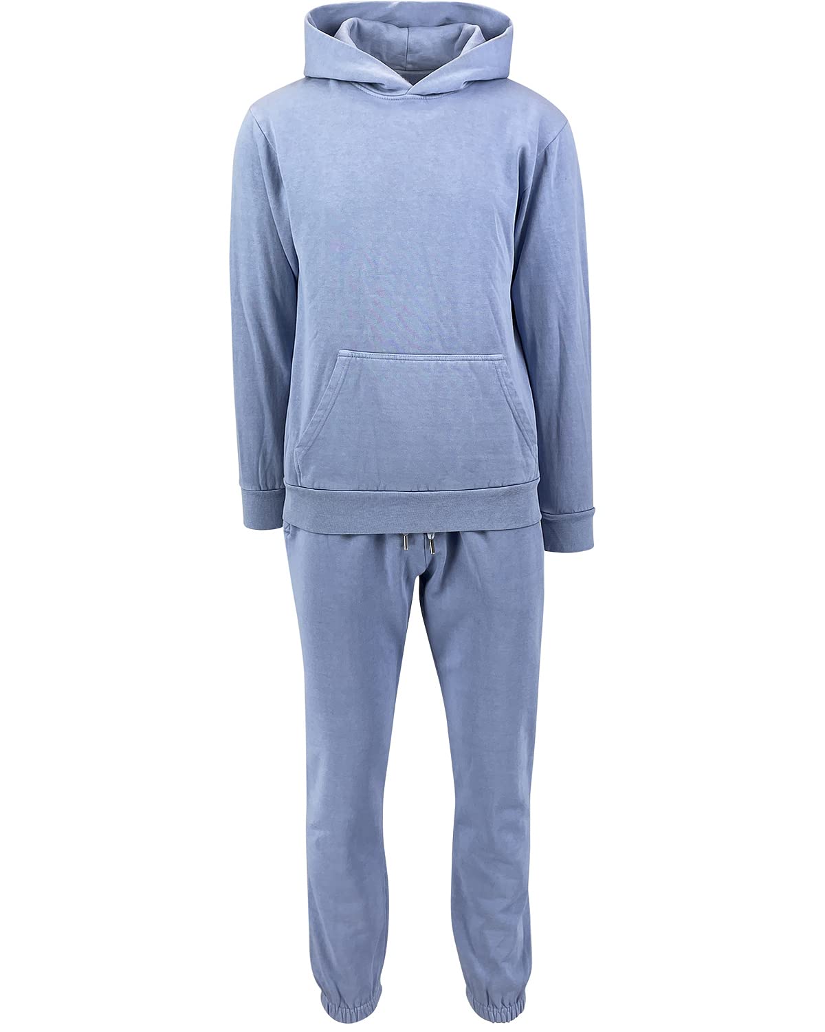 Men's Hoodie and Jogger Tracksuit Set - Comfortable Blank Sweatshirt & Pants for Casual Wear, Gym, and Lounge
