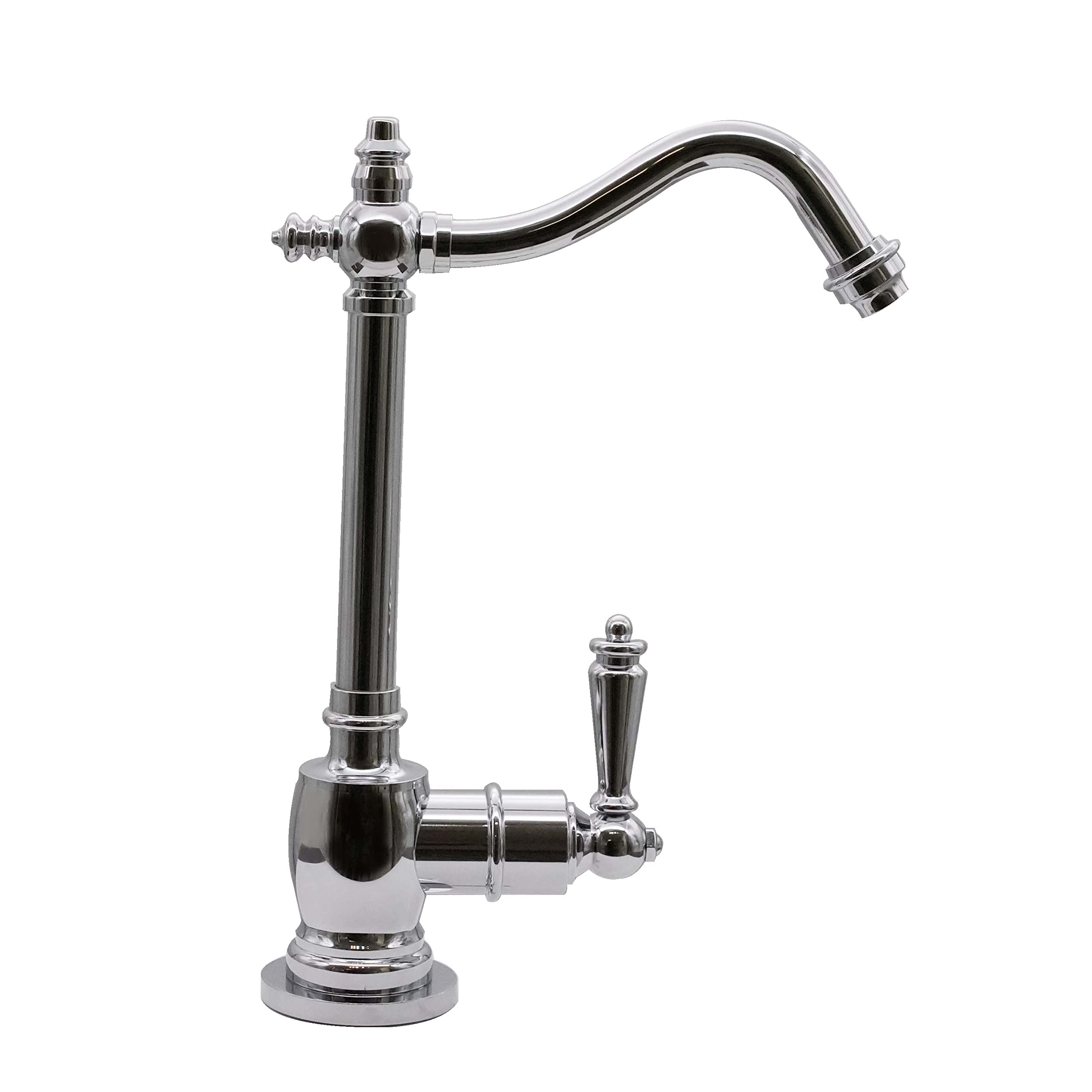 Westbrass D2035-NL-26 9 Inch Victorian Style Single Lever Cold Water Dispenser Faucet - Polished Chrome Finish for Kitchen, Bar, or Office Water Cooler Dispenser
