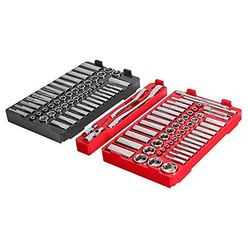 Milwaukee 106-Piece Ratchet & Socket Set (48-22-9486) - Professional Grade Tool Kit for Automotive Repair, DIY Projects & Home Maintenance