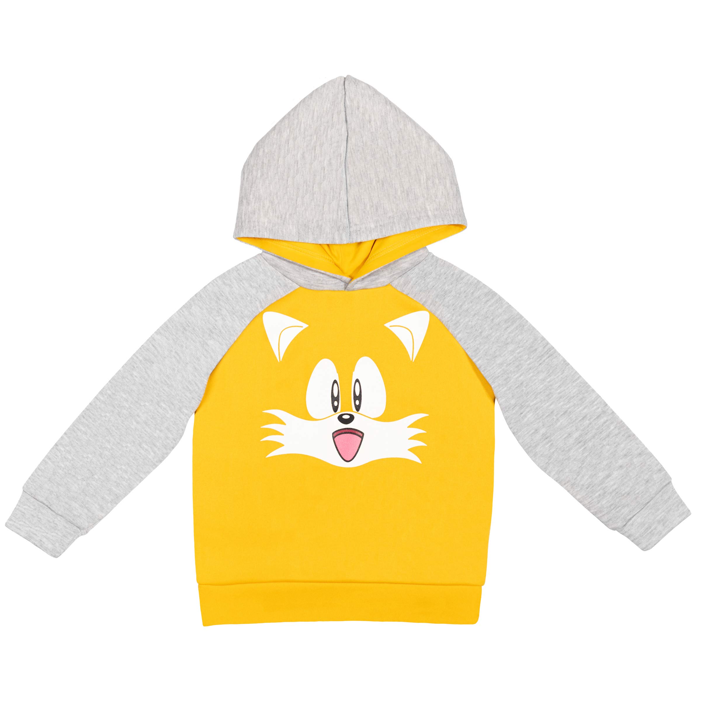 SEGA Tails Sonic The Hedgehog Knuckles Pullover Hoodie for Kids - Soft Cotton Gamer Hooded Sweatshirt for Boys & Girls - Perfect for Gaming, Cosplay & Casual Wear