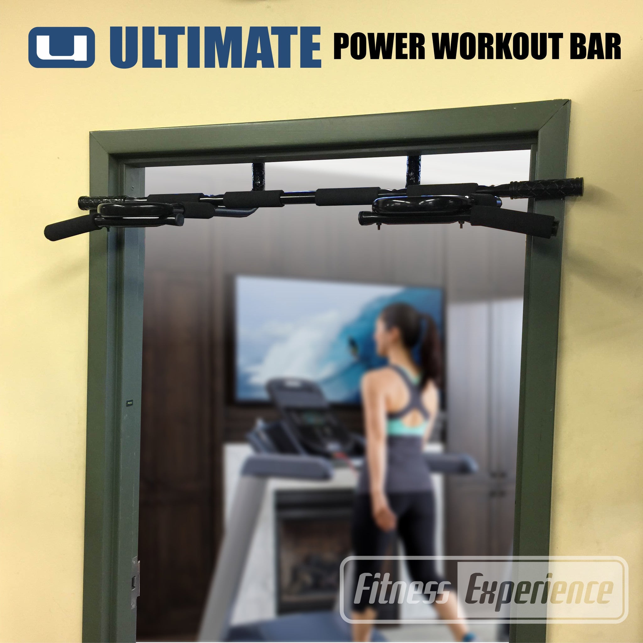 Ultimate Pull Up Bar for Home Gym - Heavy Duty Doorway Chin Up Bar for Strength Training - Perfect for Home Workouts & Fitness Enthusiasts