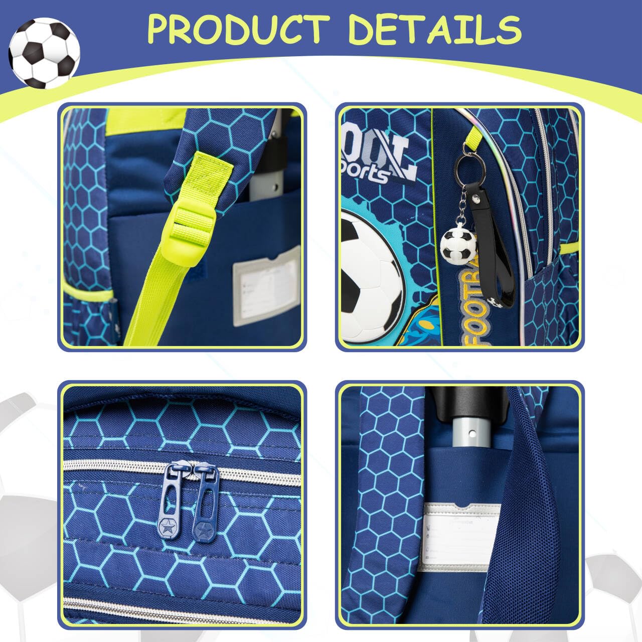 Rolling Backpack with Wheels for Kids - Durable School Backpack for Boys & Elementary Students, Includes Lunch Bag & Pencil Case - Perfect for School, Travel & Daily Use