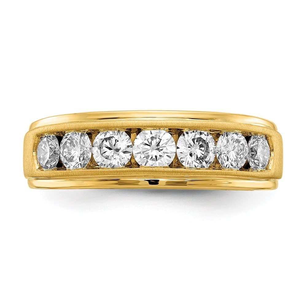 10K Yellow Gold Lab-Grown Diamond Engagement & Wedding Ring Set for Women - Sparkling Elegance for Proposals, Anniversaries & Bridal Jewelry