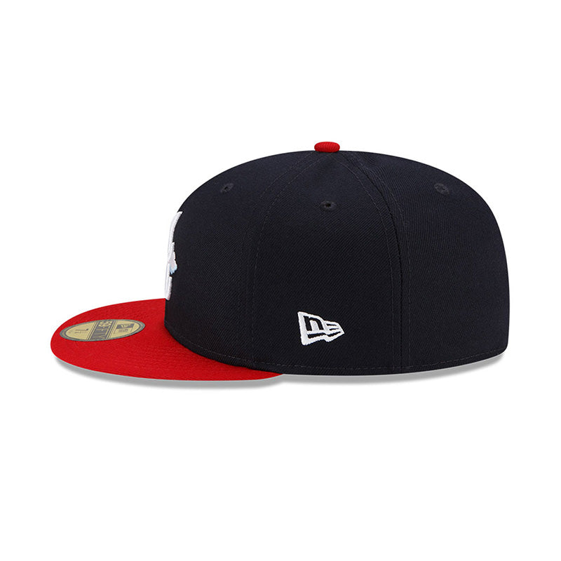 Atlanta Braves 1995 World Series Navy Blue 59FIFTY Fitted Baseball Cap for Men - Perfect for Game Day, Sports Events & Braves Fan Collection