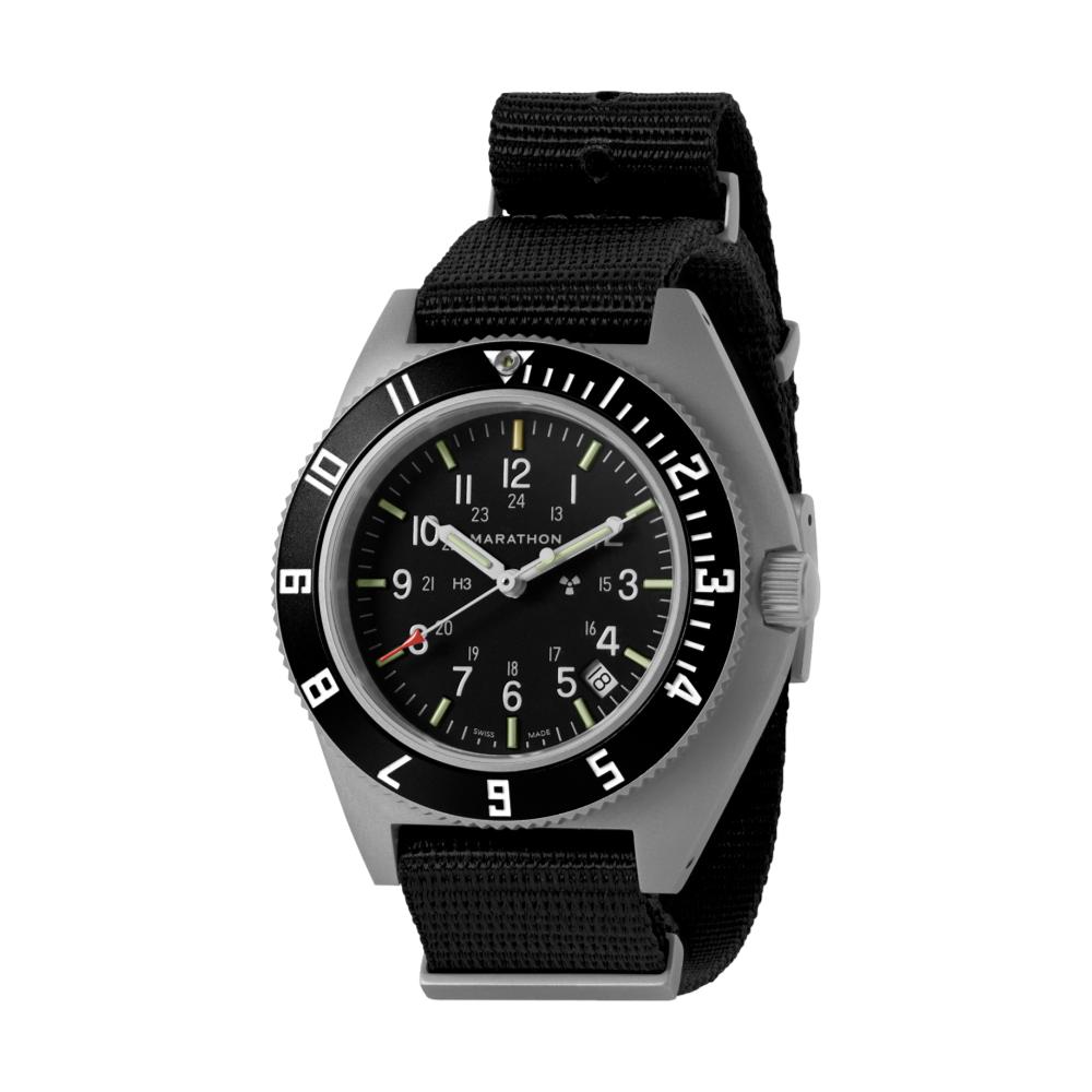 Pilot's Navigator Watch with Date & Tritium - Stainless Steel Defstan Strap - Perfect for Aviation, Outdoor Adventures & Nighttime Visibility
