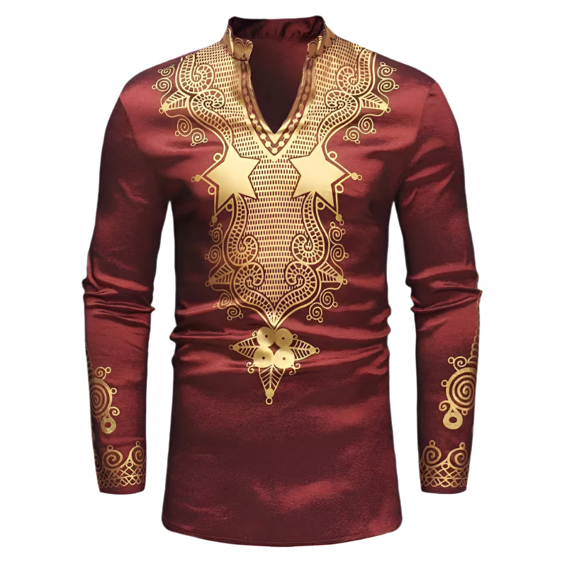 Stylish African Print Men's Shirt - Traditional Dashiki Tops for Casual Wear & Cultural Events - Perfect for Parties, Weddings & Summer Outfits