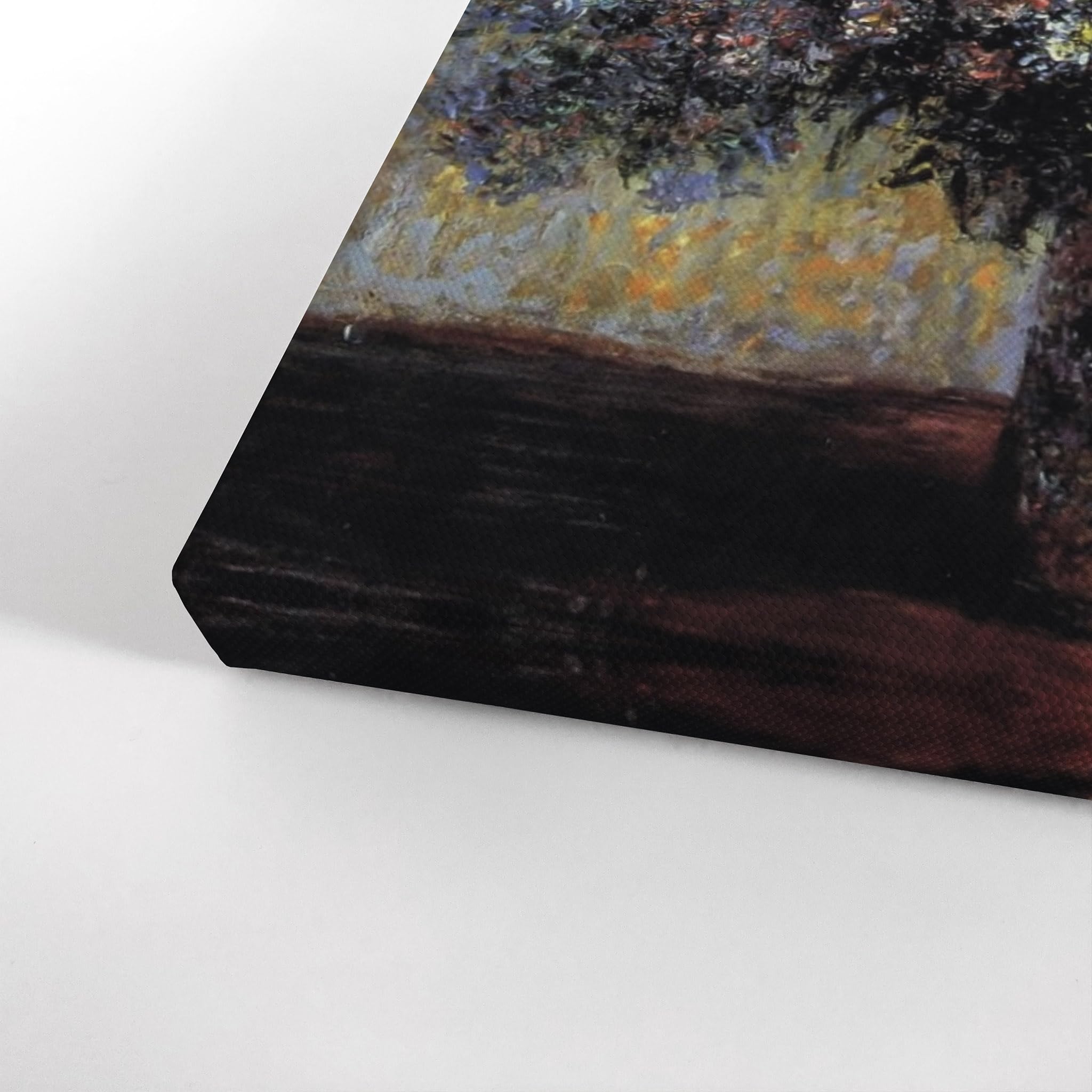 Claude Monet Asters Canvas Wall Art Print - Famous Oil Painting Reproduction, Modern Home Decor, Ready to Hang (40x30 inches, Made in USA) | Perfect for Living Room, Bedroom & Office Decor