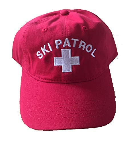 SKI Patrol Logo Hat - Red Beanie for Winter Sports & Outdoor Activities - Perfect for Skiing, Snowboarding & Cold Weather Adventures