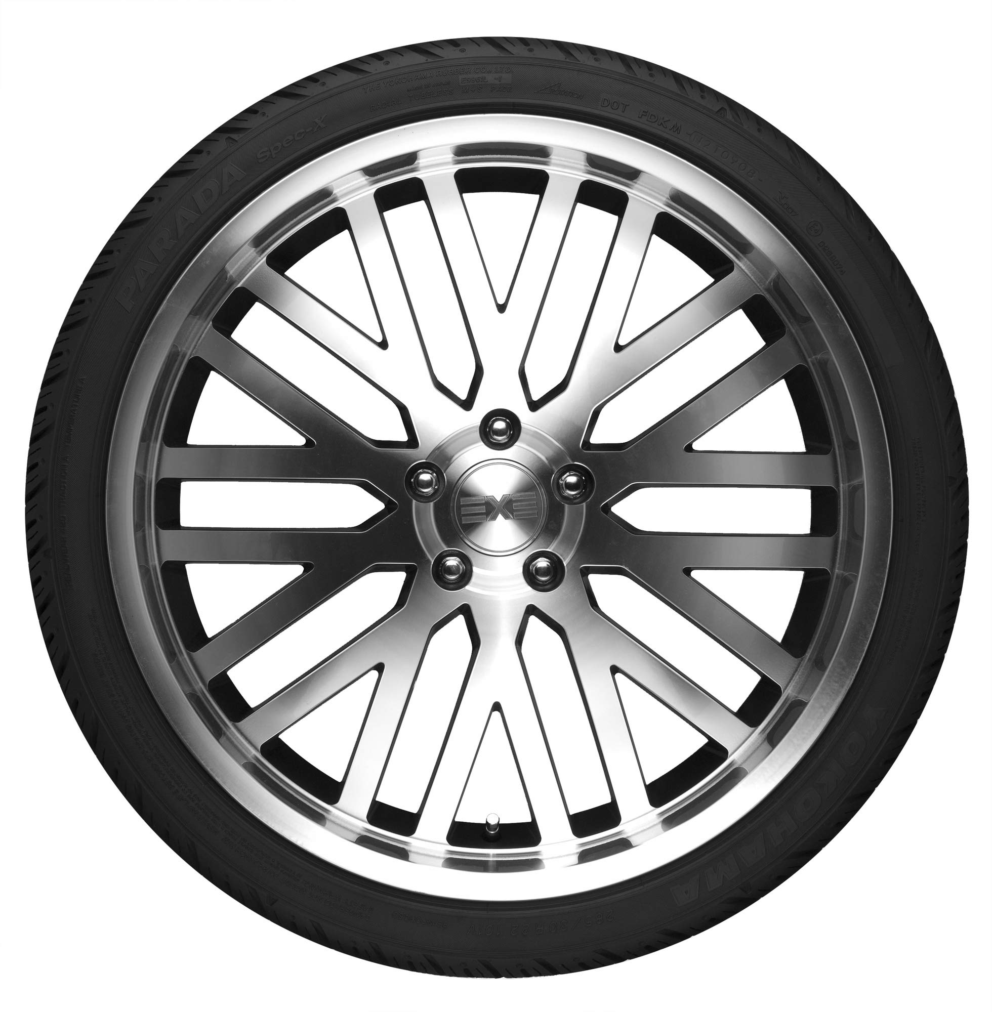 Yokohama Parada Spec-X 225/60R18 100H High Performance All-Season Passenger Tires - Perfect for SUVs, Sedans & Daily Commuting