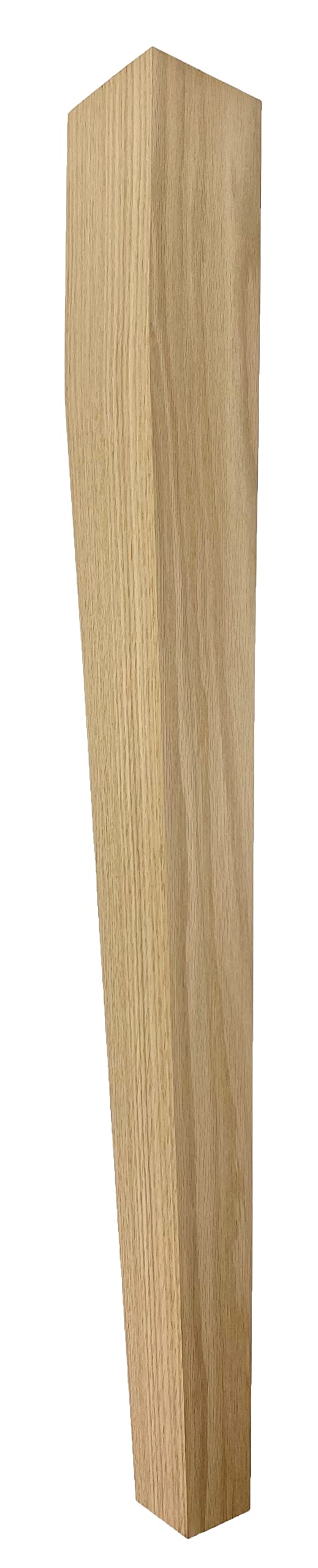 2 Sided Tapered Oak Wood Island Leg - 34.5