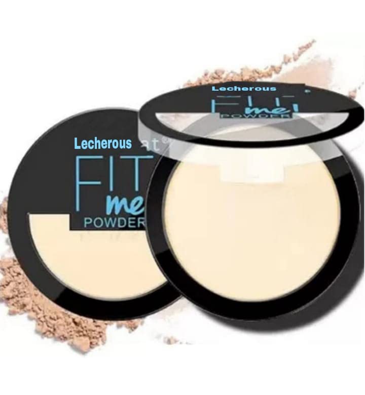 Fit Me Matte + Poreless Pressed Powder - Oil Control & All-Day Matte Finish | Compact Face Powder for Oily Skin | Highlight & Contour Stick for Natural Makeup Look | Perfect for Daily Wear & Special Occasions