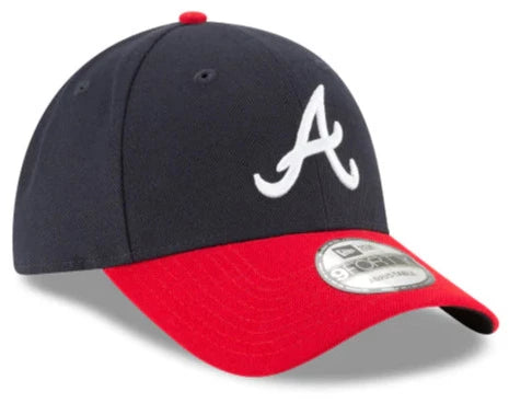 Atlanta Braves New Era 9Forty The League Pinch Hitter Adjustable Baseball Cap - Official MLB Team Hat for Men & Women, Casual Sports Fan Gear for Baseball Games & Everyday Wear