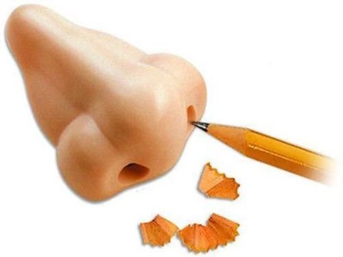 Funny Nose Shaped Pencil Sharpener - Novelty School & Office Gag Gift - Plastic Pencil Sharpener for Kids & Adults - Perfect for Classrooms, Parties & Prank Gifts