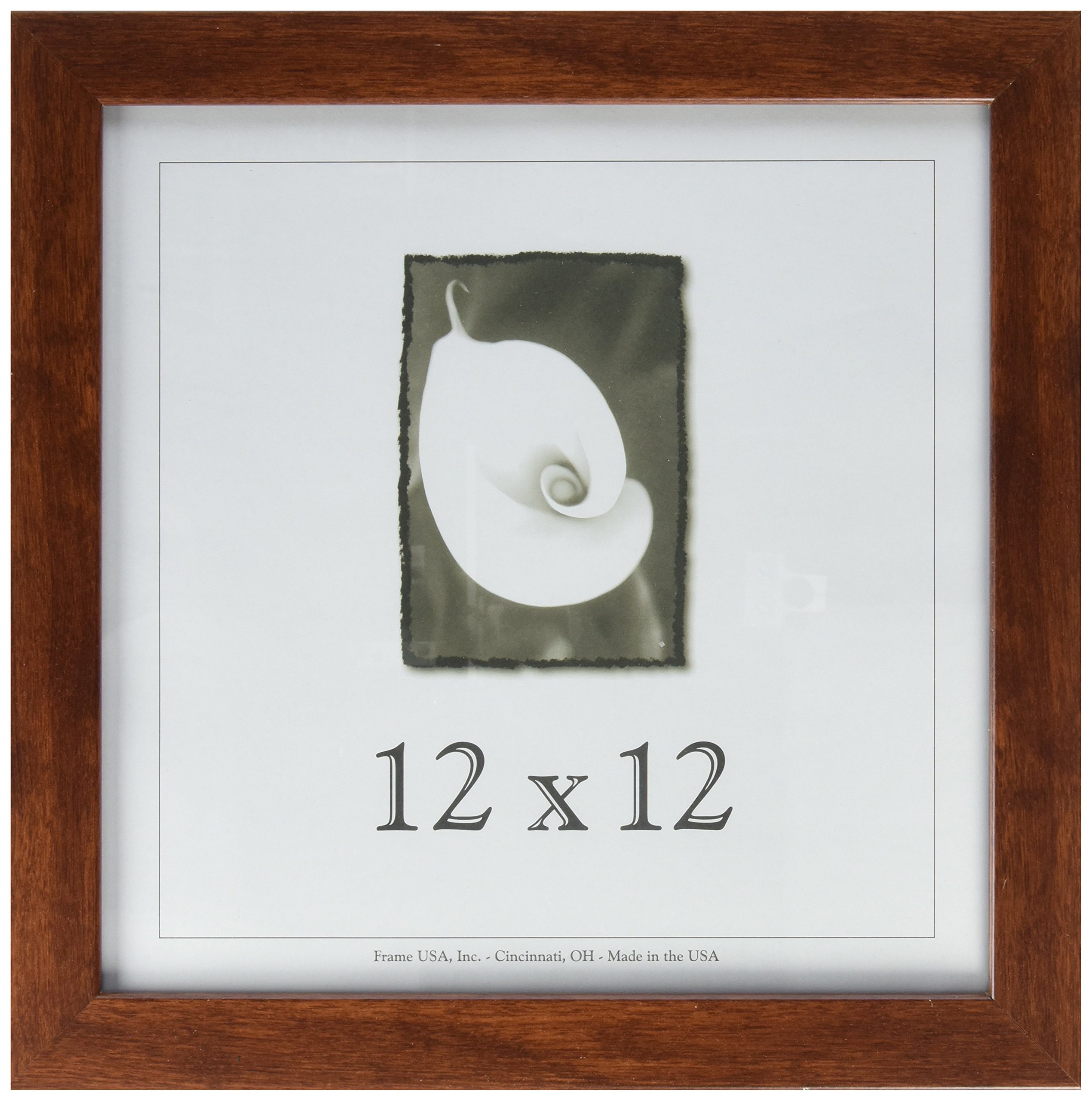 Frame USA Corporate Series 12x12 Wood Picture Frames for Art & Photos - Premium Canadian Walnut - Handcrafted in USA - Perfect for Home Decor, Office Display & Gift Giving