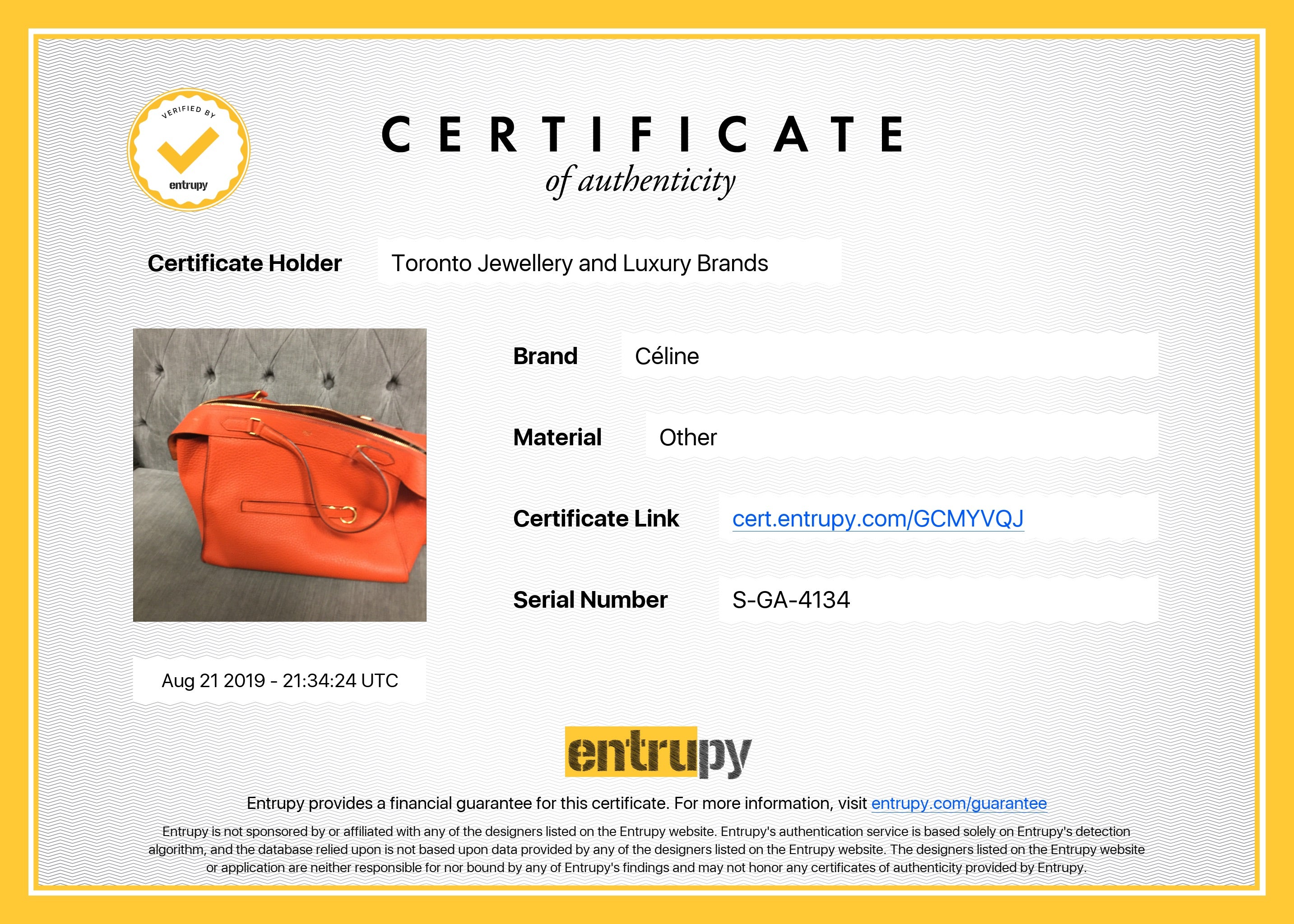 Celine Small Ring Bag in Orange Grained Leather - Luxury Crossbody Purse for Women, Perfect for Date Night & Evening Events