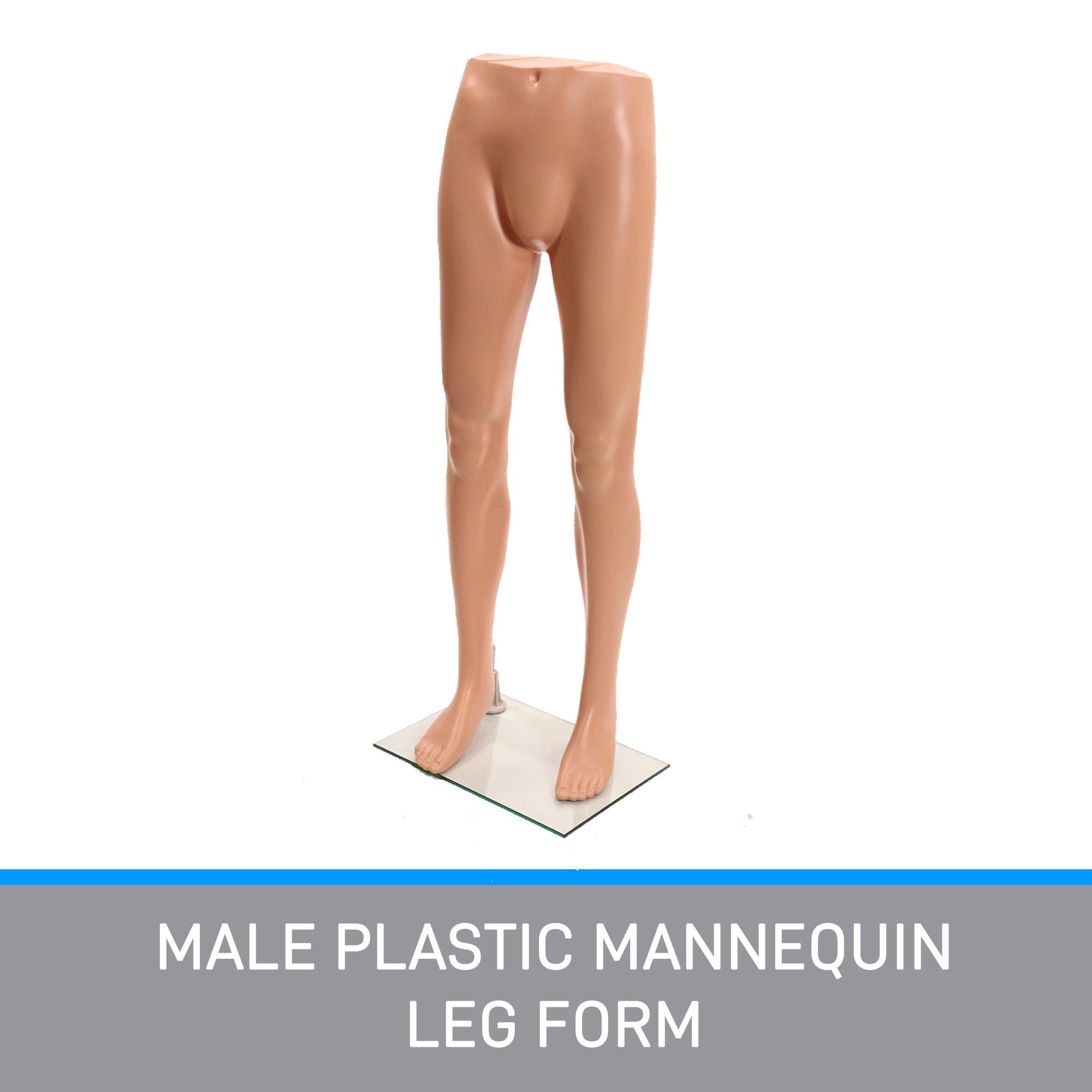 SSWBasics Male Plastic Mannequin Leg Form - 46