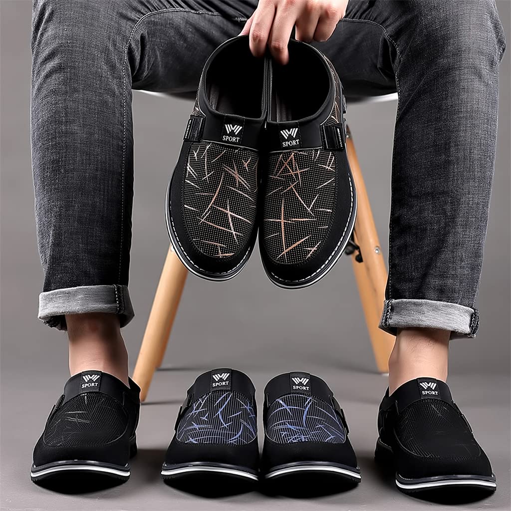 Veslesth Men's Casual Sneakers & Loafers - Comfortable Walking Shoes for Business, Office & Outdoor | Luxury Leather Driving Shoes for Men | Perfect for Work, Travel & Daily Wear