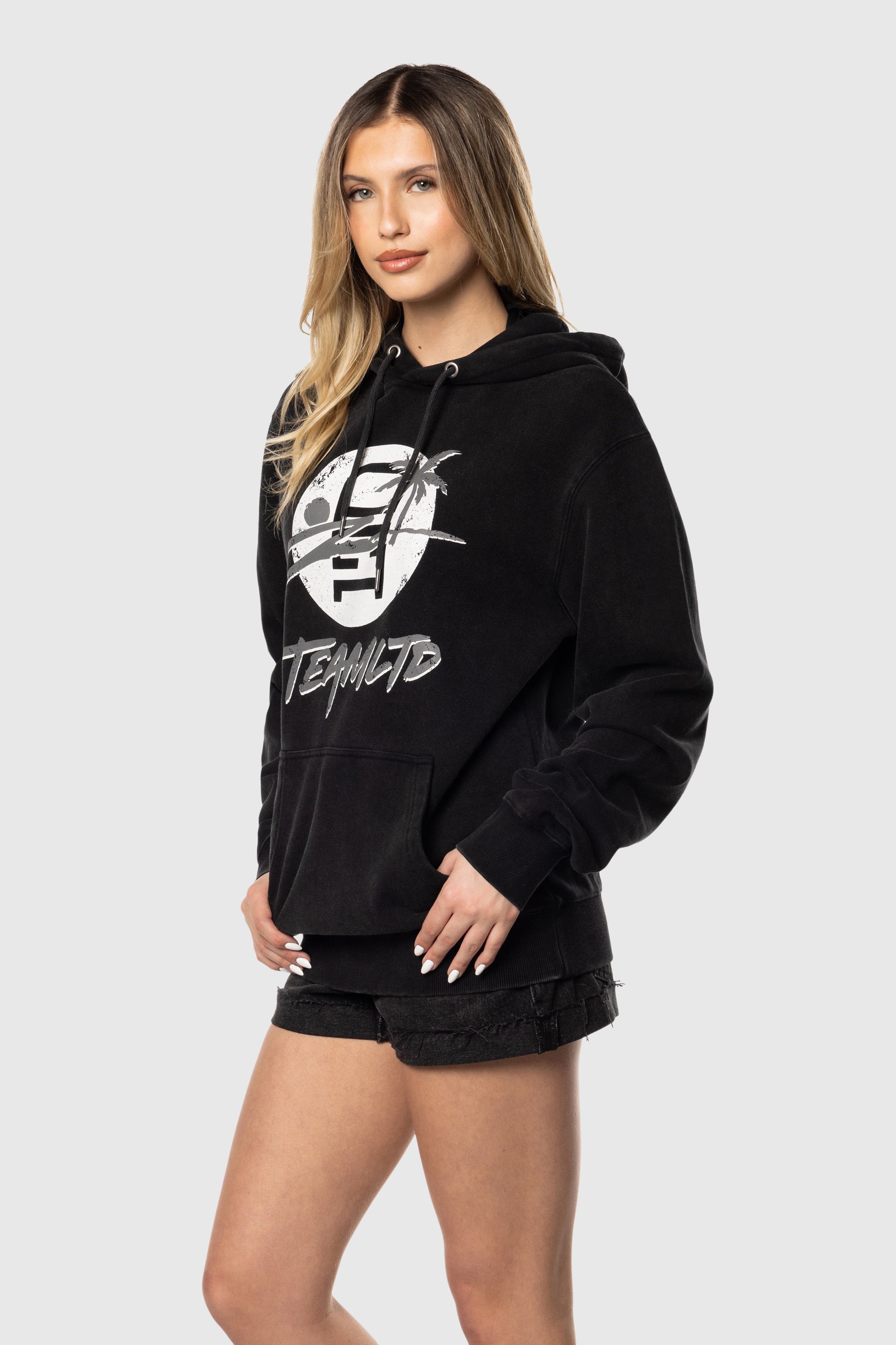Custom Logo Palm Print Hoodie for Men & Women - Soft Fleece Pullover Sweatshirt - Perfect for Casual Wear, Street Style & Outdoor Activities